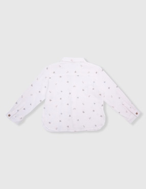 Camisa casual Weekend Baby de algodón manga larga para niño