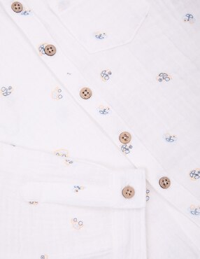 Camisa casual Weekend Baby de algodón manga larga para niño