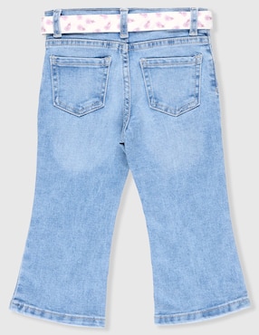 Jeans flare Weekend Baby lavado stone wash para niña