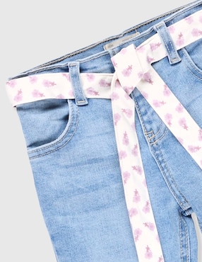 Jeans flare Weekend Baby lavado stone wash para niña
