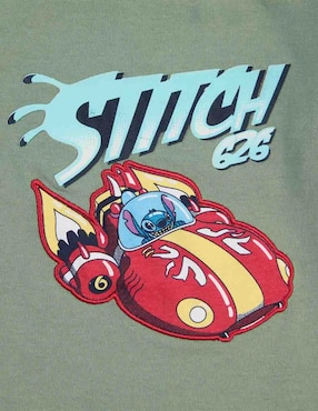 Playera Disney DTR Stitch manga larga para niño