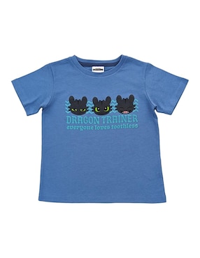 Playera Universal Cómo entrenar a tu dragón Chimuelo manga corta para niño