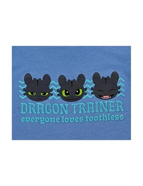 Playera Universal Cómo entrenar a tu dragón Chimuelo manga corta para niño