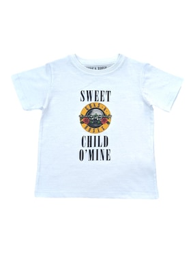 Playera Guns And Roses manga corta para niño