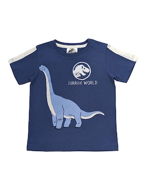 Playera Universal Jurassic World manga corta para niño
