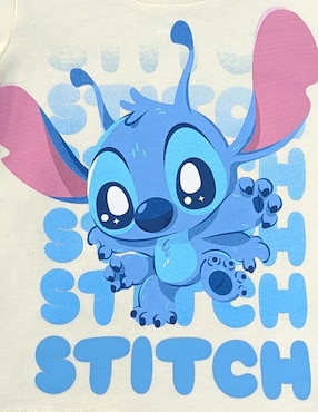Playera Disney Stitch manga corta para niño