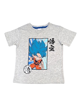 Playera Dragon Ball Super manga corta para niño