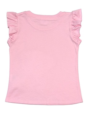Playera Disney Stitch manga corta para niña
