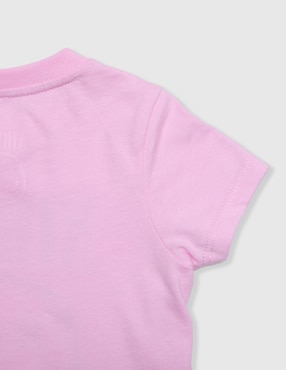 Playera Rock Nirvana manga corta para bebé niña