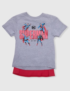 Playera Warner Superman manga corta para niño