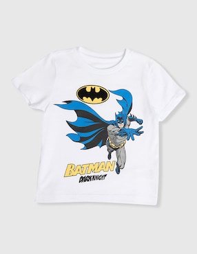 Playera Warner Batman manga corta para niño
