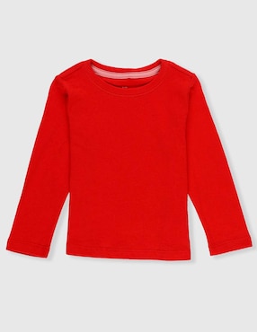 Playera manga larga para preescolar unisex