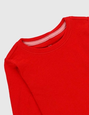 Playera manga larga para preescolar unisex