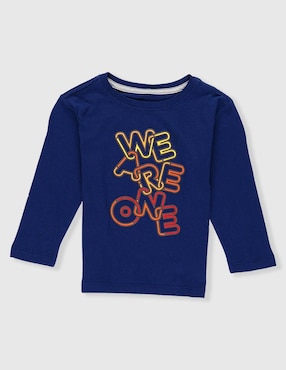 Playera manga larga para bebé niño