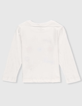 Playera manga larga para niña