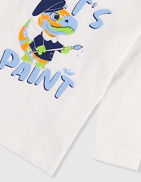 Playera manga larga para bebé niño