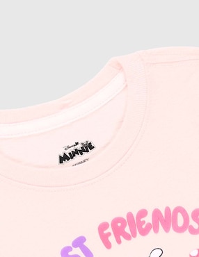 Playera Disney DTR Minnie & Daisy manga corta para niña