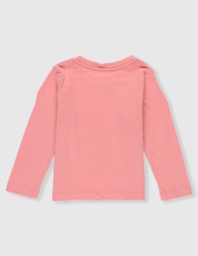 Playera manga larga para bebé niña