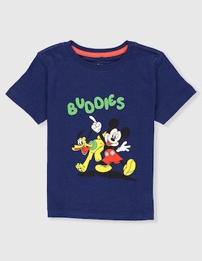 Playera Disney Dtr Mickey y Pluto manga corta para niño