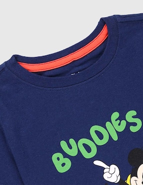 Playera Disney Dtr Mickey y Pluto manga corta para niño
