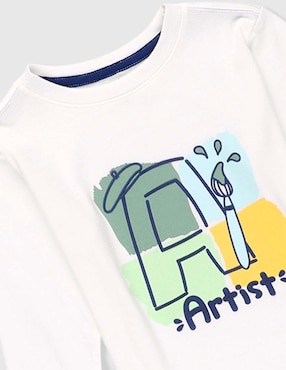 Playera manga larga para niño