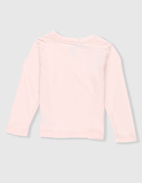 Playera manga larga para bebé niña