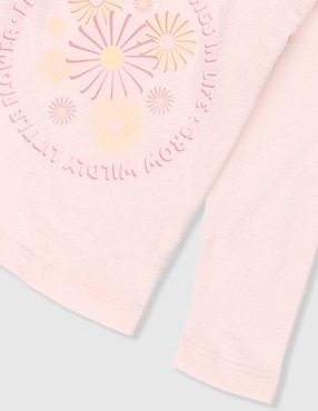 Playera manga larga para bebé niña