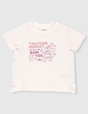 Playera Disney Dtr Minnie Mouse manga corta para bebé niña