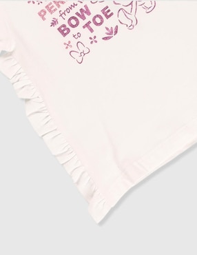 Playera Disney Dtr Minnie Mouse manga corta para bebé niña