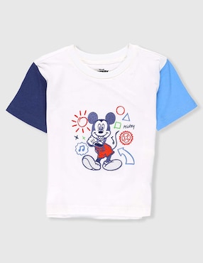 Playera Disney DTR Mickey Mouse manga corta para bebé niño