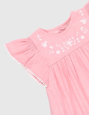Vestido Weekend Baby manga cap para bebé niña