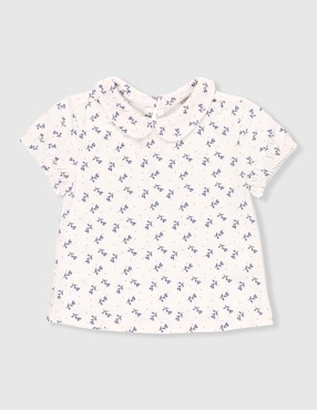 Playera Weekend Baby manga corta para niña