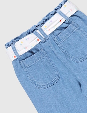 Jeans jogger straight Weekend Baby lavado claro para bebé niña