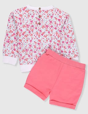 Conjunto Weekend Baby de algodón para niña