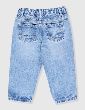 Jeans baggy Weekend Baby lavado claro para niña