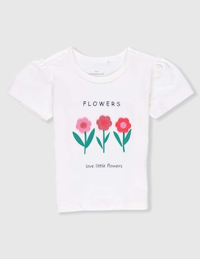 Playera Weekend Baby manga corta para niña