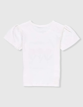 Playera Weekend Baby manga corta para niña