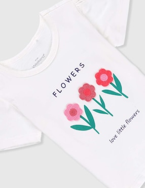 Playera Weekend Baby manga corta para niña