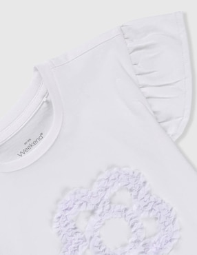 Playera Weekend Baby manga corta para niña