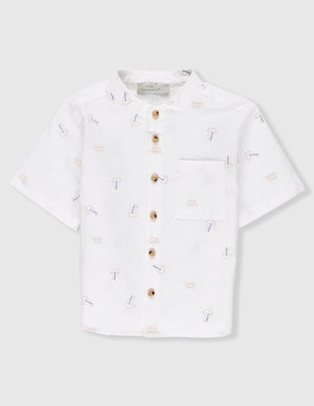 Camisa casual Weekend Baby de algodón manga corta para niño