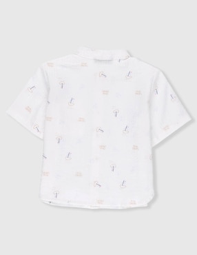 Camisa casual Weekend Baby de algodón manga corta para niño