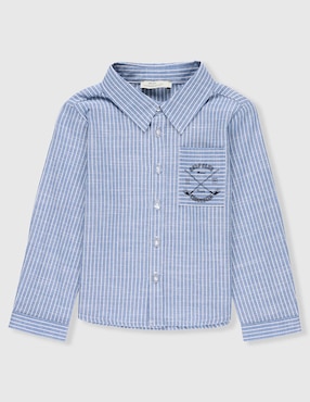 Camisa casual Weekend Baby de algodón manga larga para niño