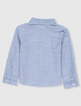 Camisa casual Weekend Baby de algodón manga larga para niño