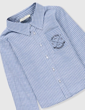 Camisa casual Weekend Baby de algodón manga larga para niño
