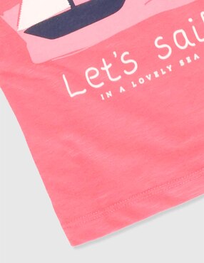 Playera Weekend Baby manga corta para niña