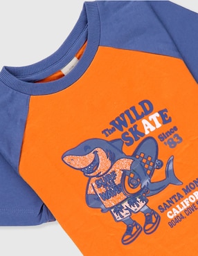 Playera Weekend Baby manga corta para niño