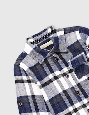 Camisa casual Weekend Baby de algodón manga larga para niño