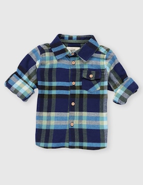Camisa casual Weekend Baby de algodón manga larga para niño