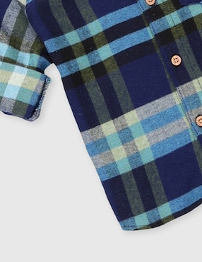 Camisa casual Weekend Baby de algodón manga larga para niño