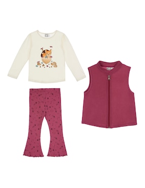 Conjunto Optima para bebé niña 3 piezas Conjunto Optima para bebé niña 3 piezas